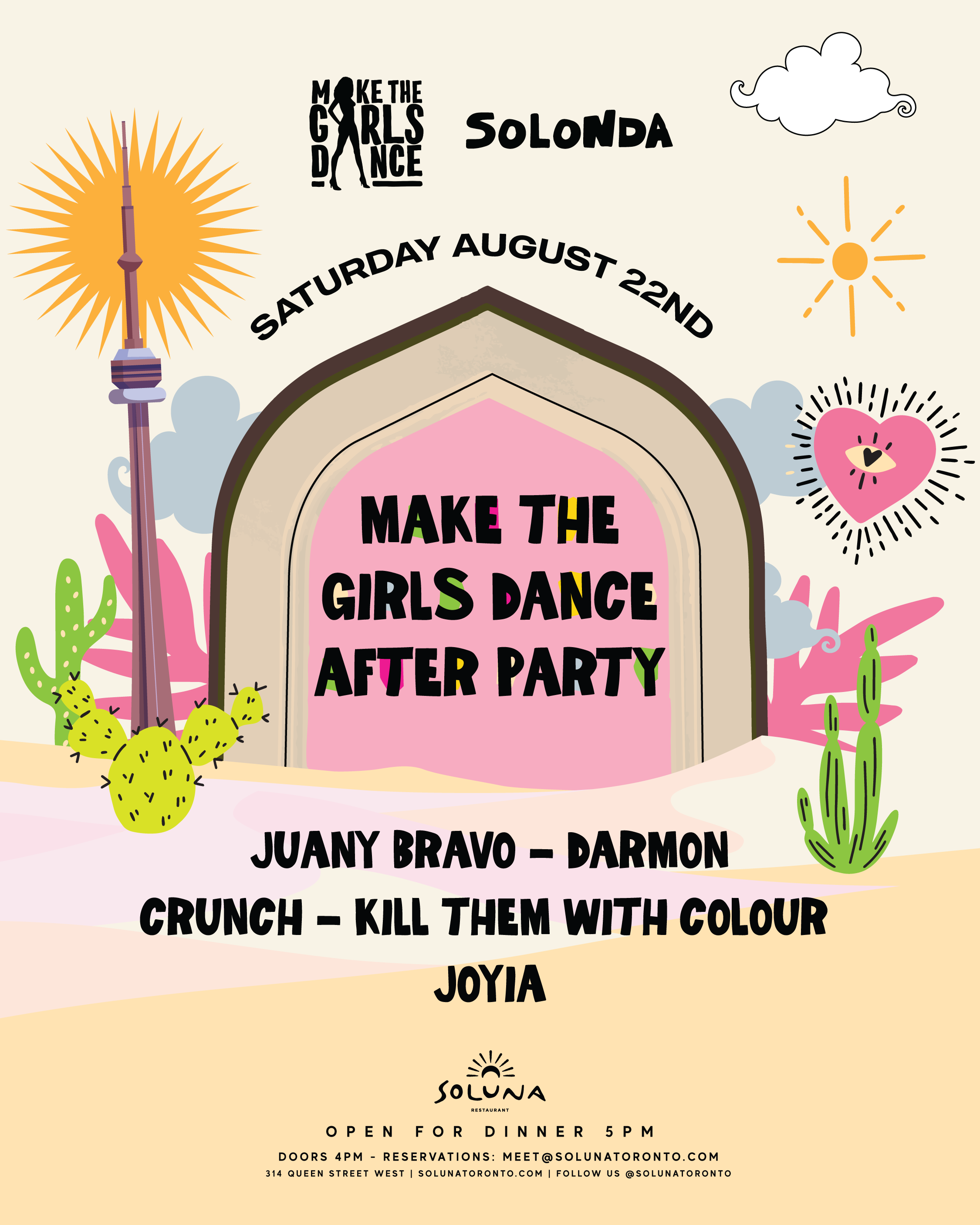 Make The Girls Dance afterparty at Soluna flyer